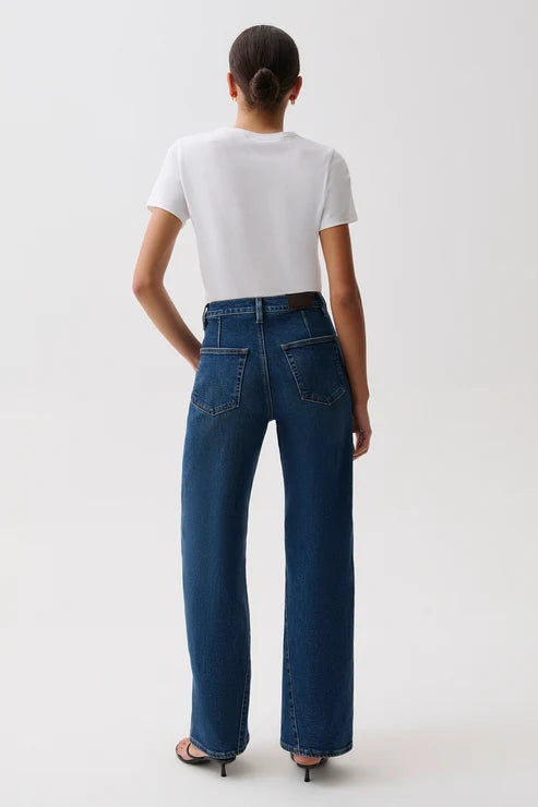 Pistola- Kyra High Rise Bowed Wide Leg in Inkwell