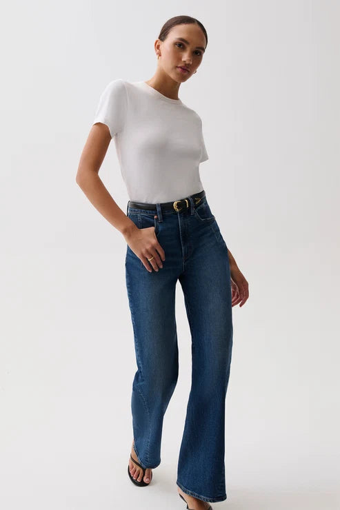 Pistola- Kyra High Rise Bowed Wide Leg in Inkwell
