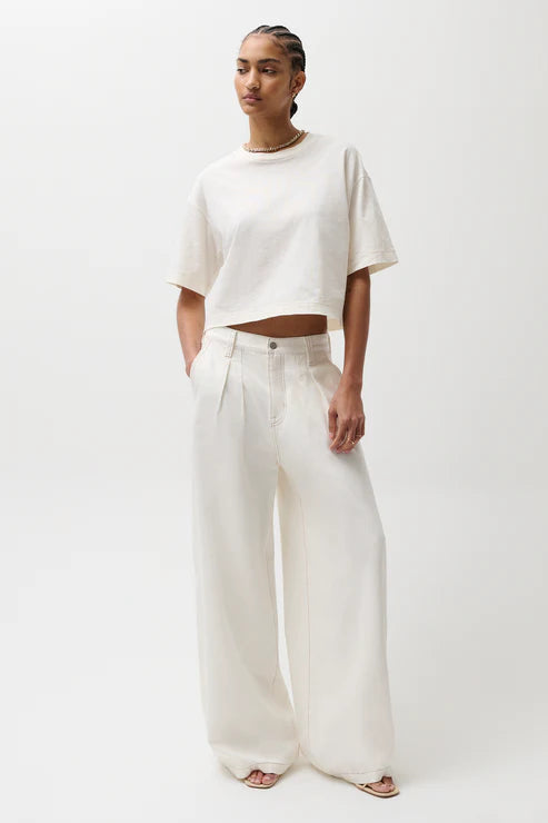 Pistola- Delphine Pleated Wide in Off White