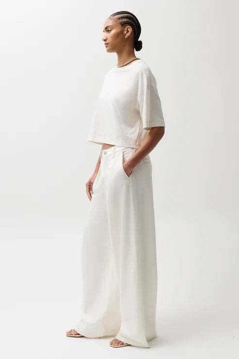 Pistola- Delphine Pleated Wide in Off White