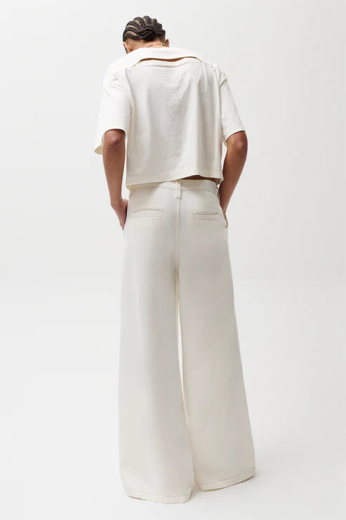 Pistola- Delphine Pleated Wide in Off White