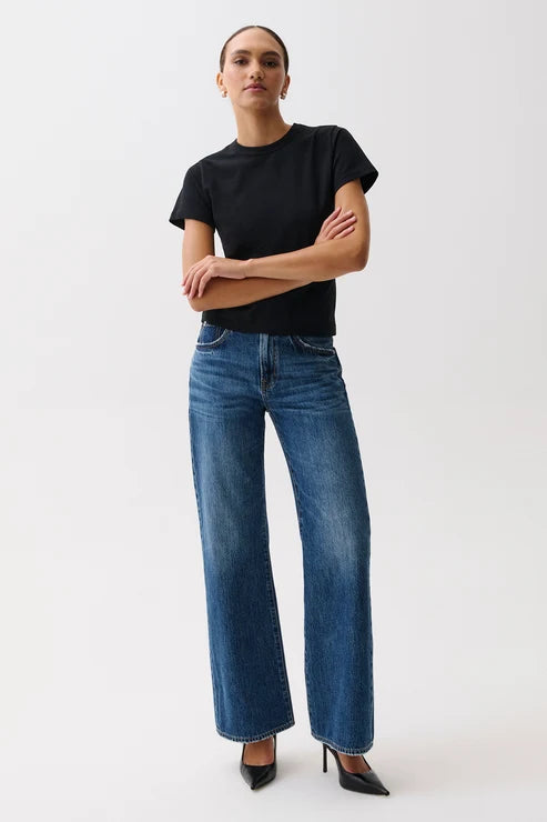 Pistola- Larsen Relaxed Flare Jeans in Daring
