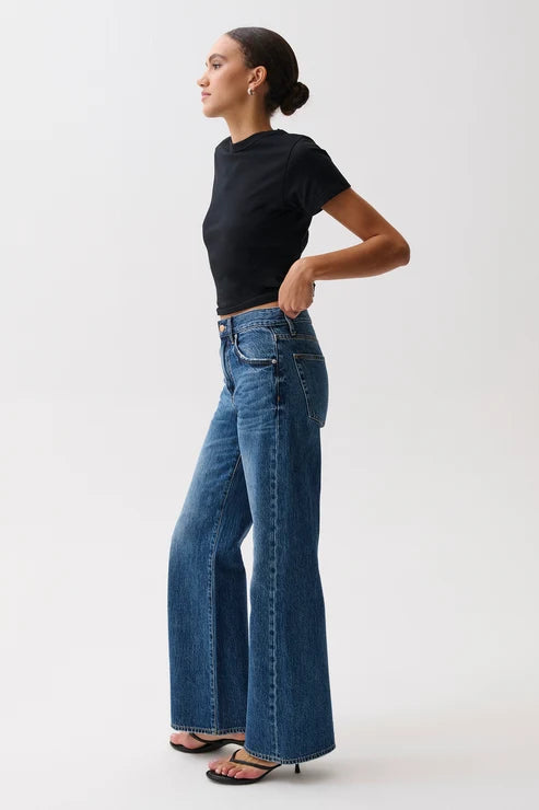 Pistola- Larsen Relaxed Flare Jeans in Daring