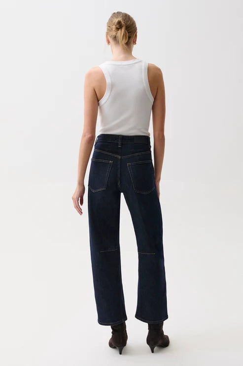 Pistola- Beau Seamed Crescent Jean in Nightfall