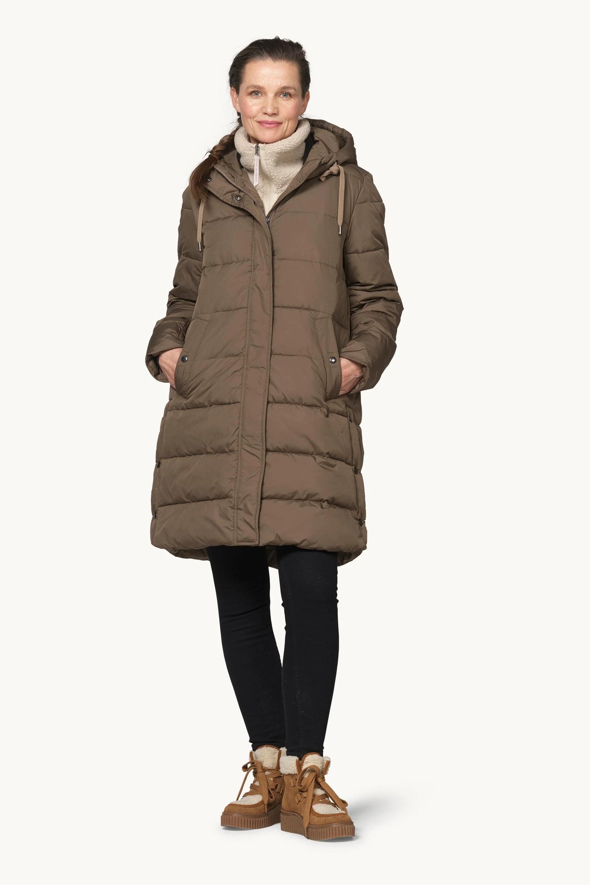 Ilse Jacobsen- Padded Coat in Mud