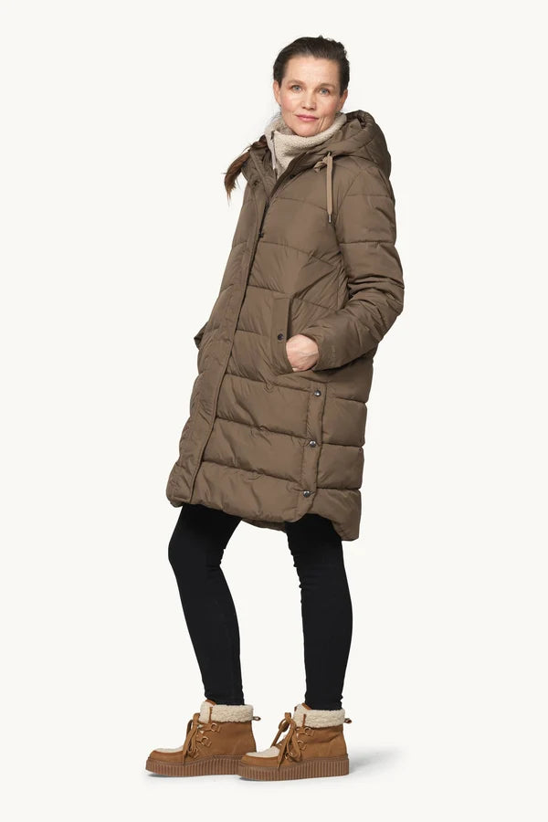 Ilse Jacobsen- Padded Coat in Mud