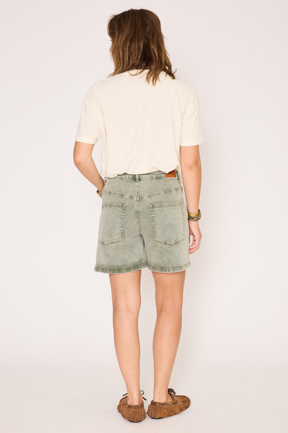 MKT Studio- Pola Pacific Drill Shorts in Kaki