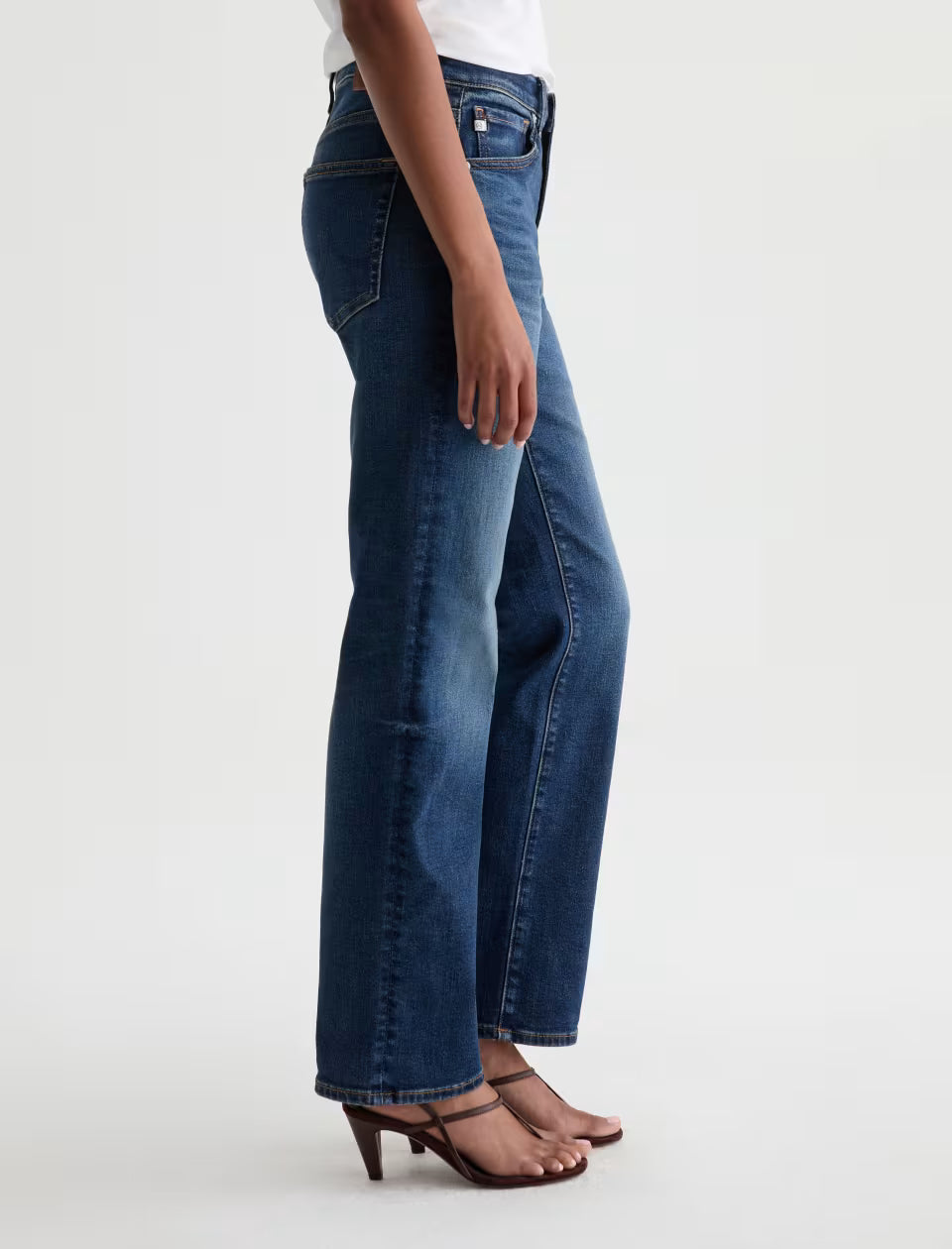 AG Jeans- Brinley Mid-Rise Straight in Night Cap