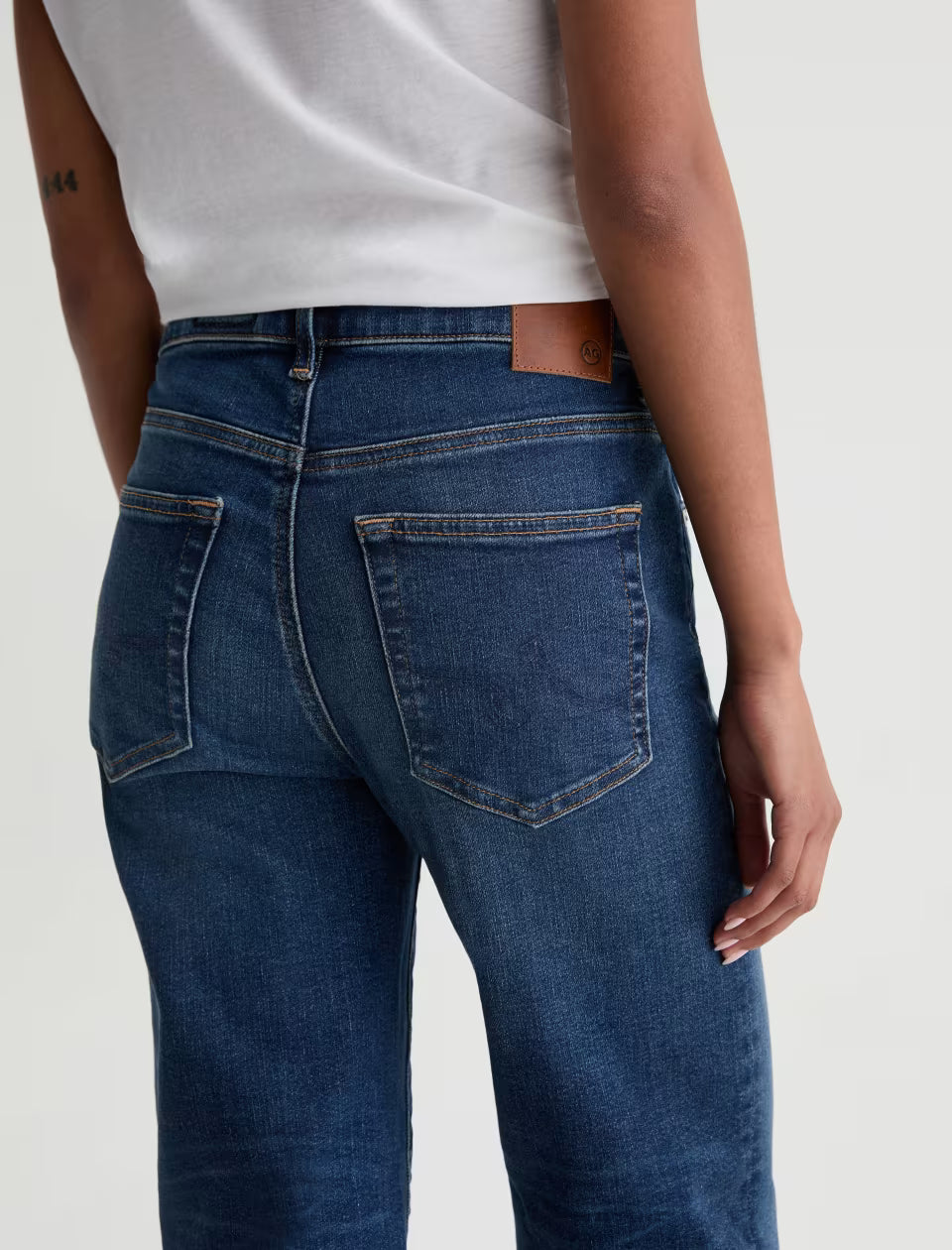 AG Jeans- Brinley Mid-Rise Straight in Night Cap