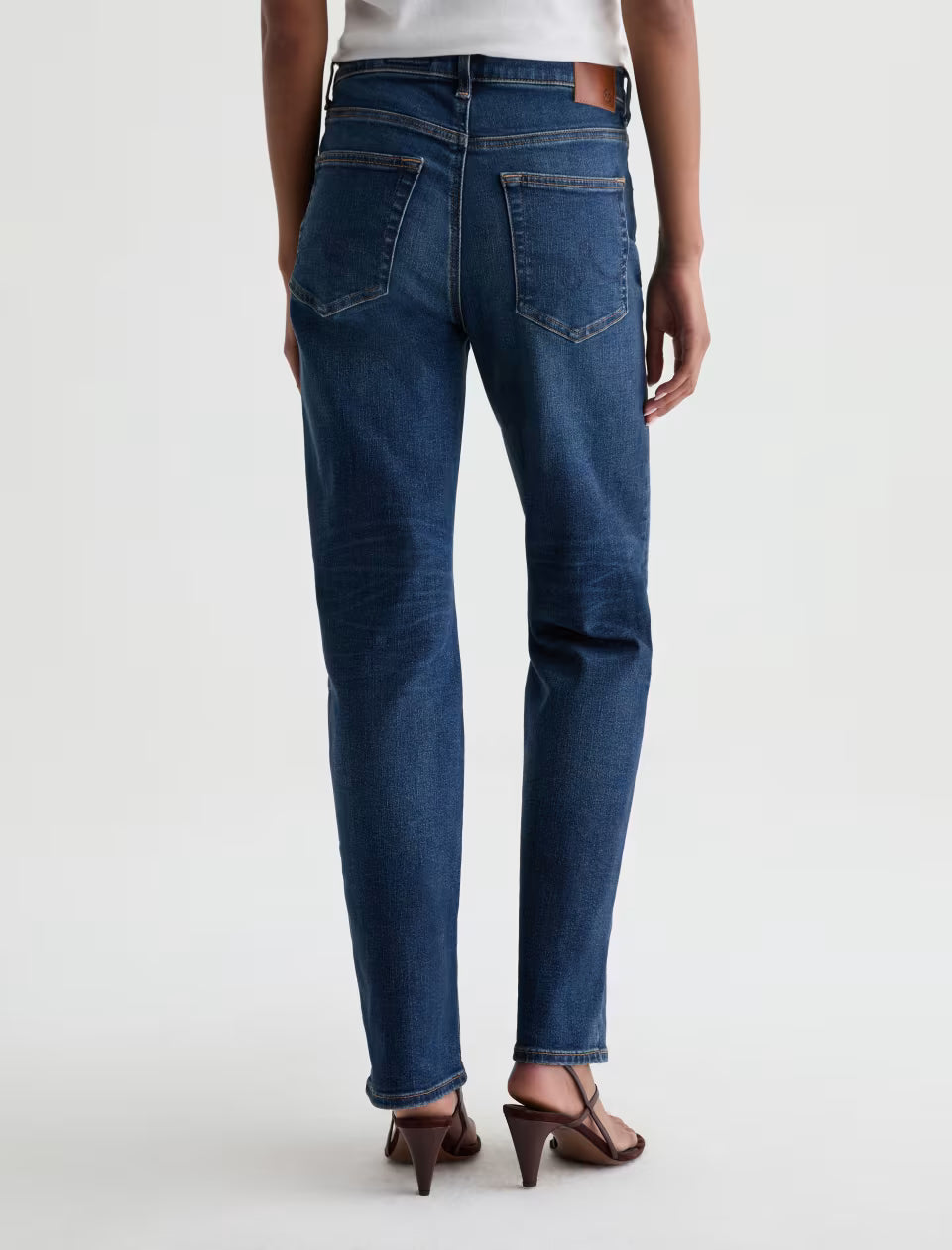 AG Jeans- Brinley Mid-Rise Straight in Night Cap