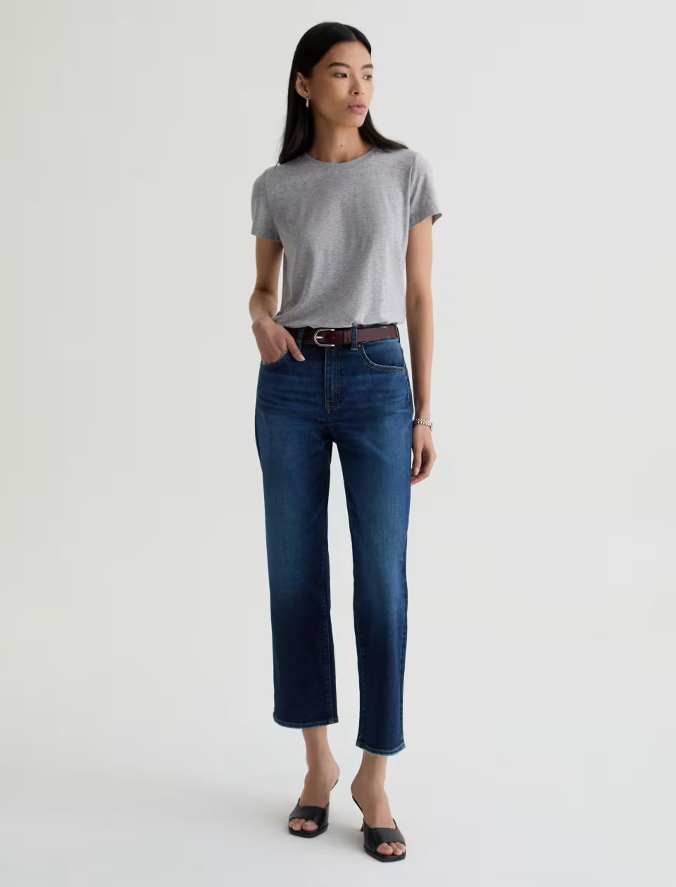 AG Jeans- Brinley Mid Rise Crop in Outspoken