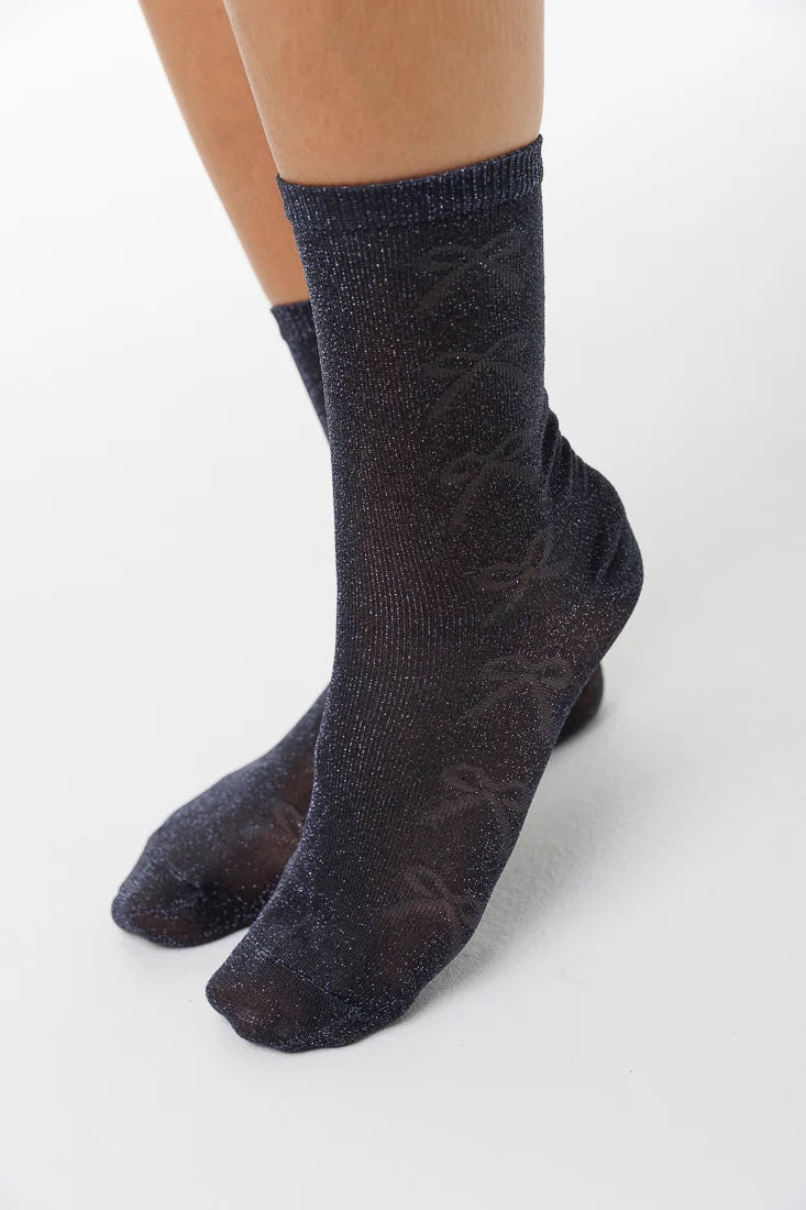 LIMLIM- Shiny Bow Sparkle Socks