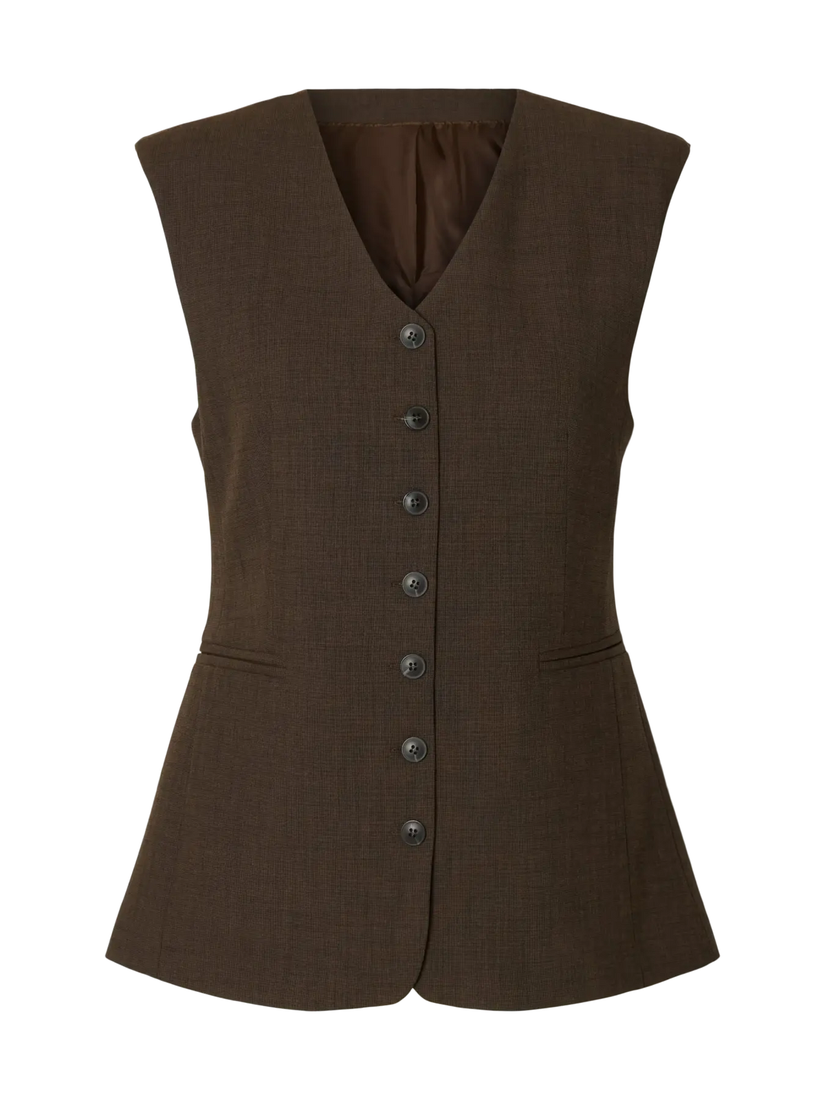 Selected- Fitted Single Vest in Delicioso