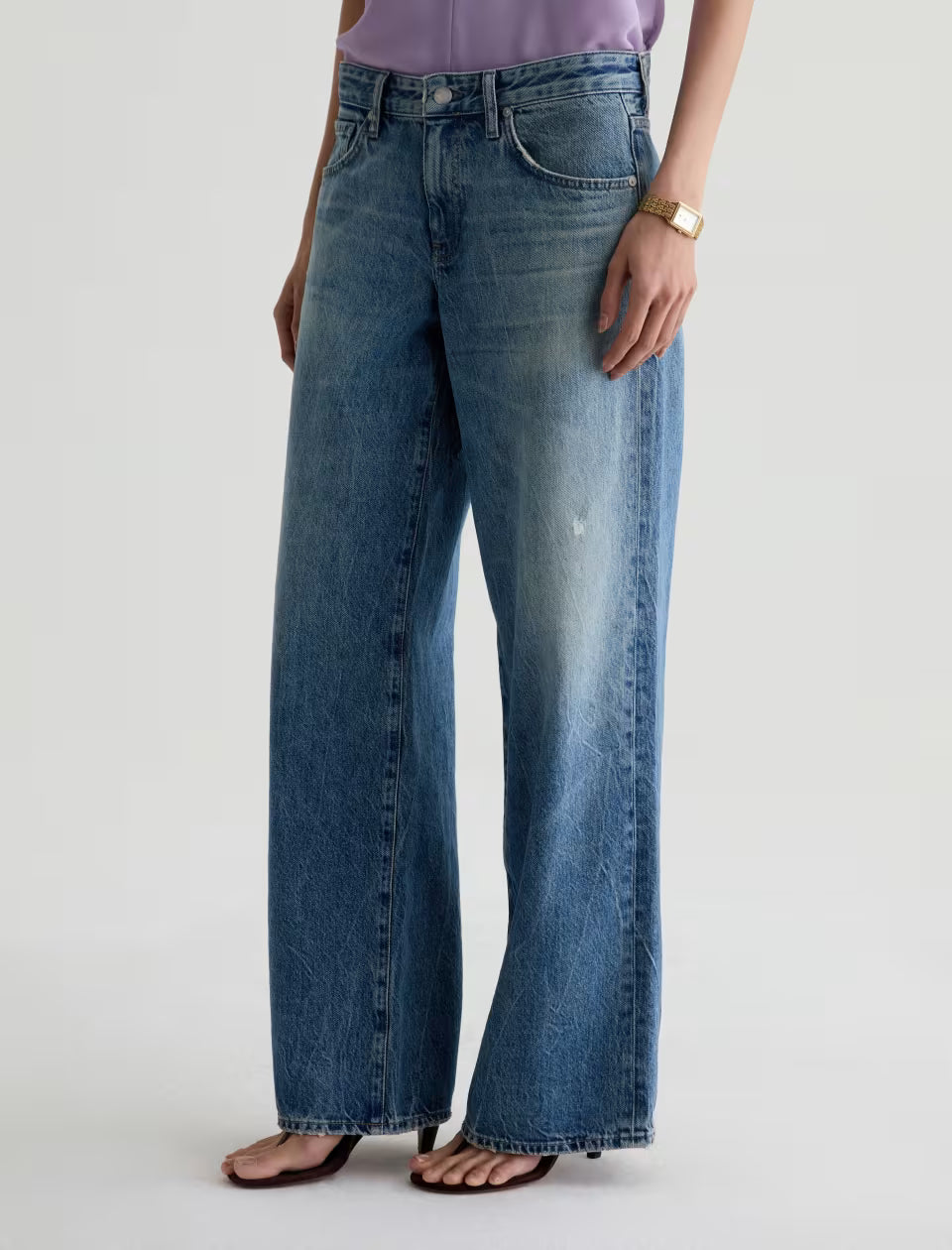AG Jeans- Adria Low Rise Wide Leg in Reserva