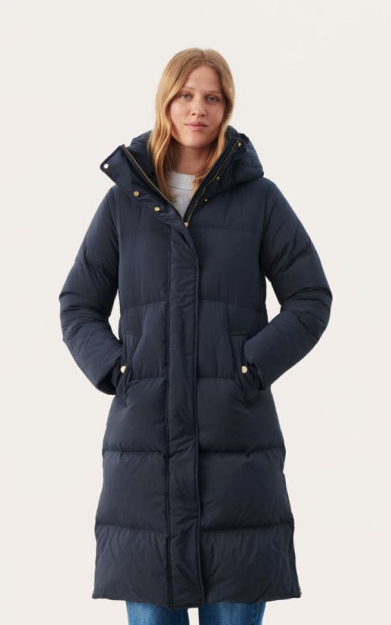 Part Two - StormaPW Down Coat - Dark Navy / 38 - outerwear