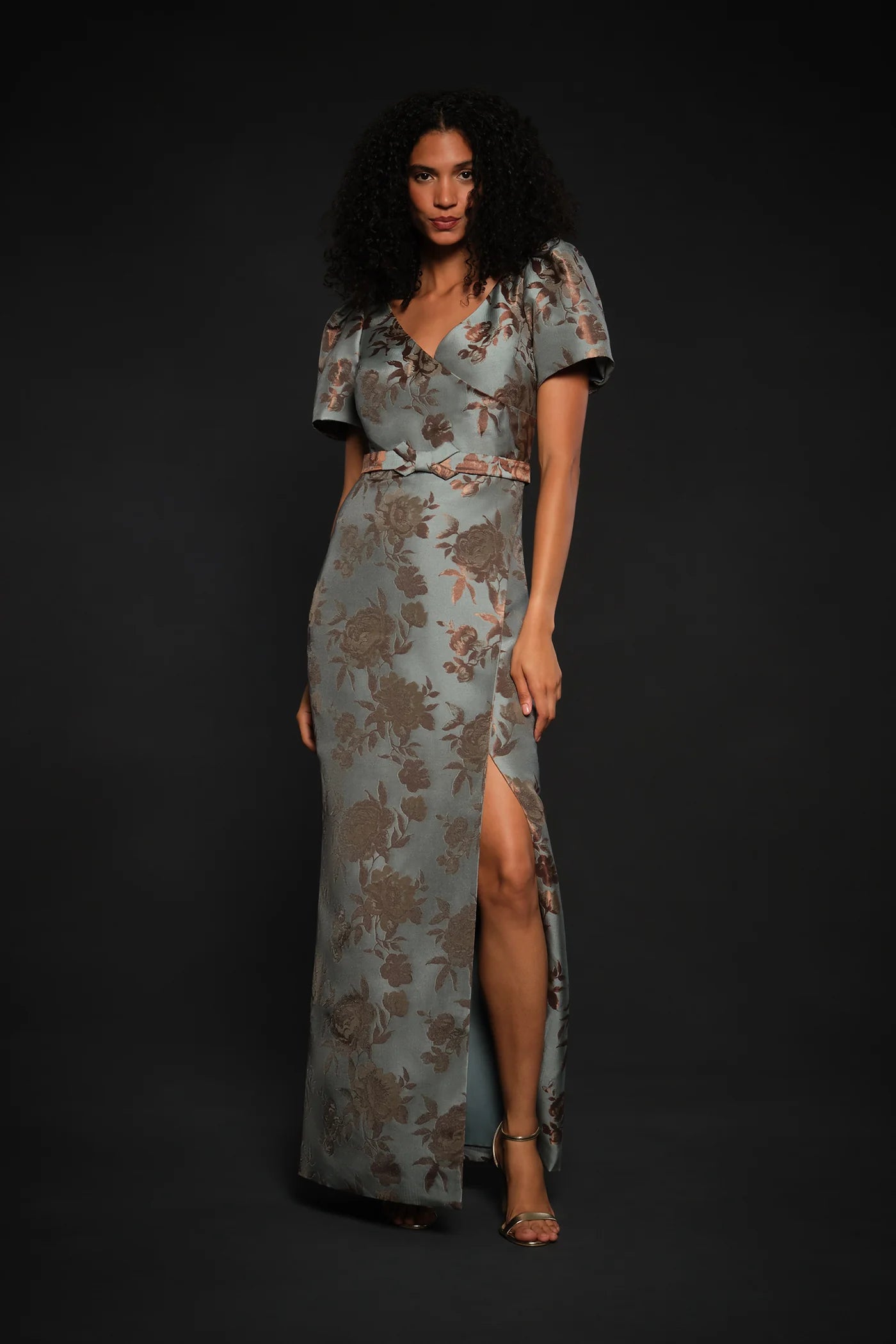 Kay Unger- Esmerelda Gown in Dark Pecan