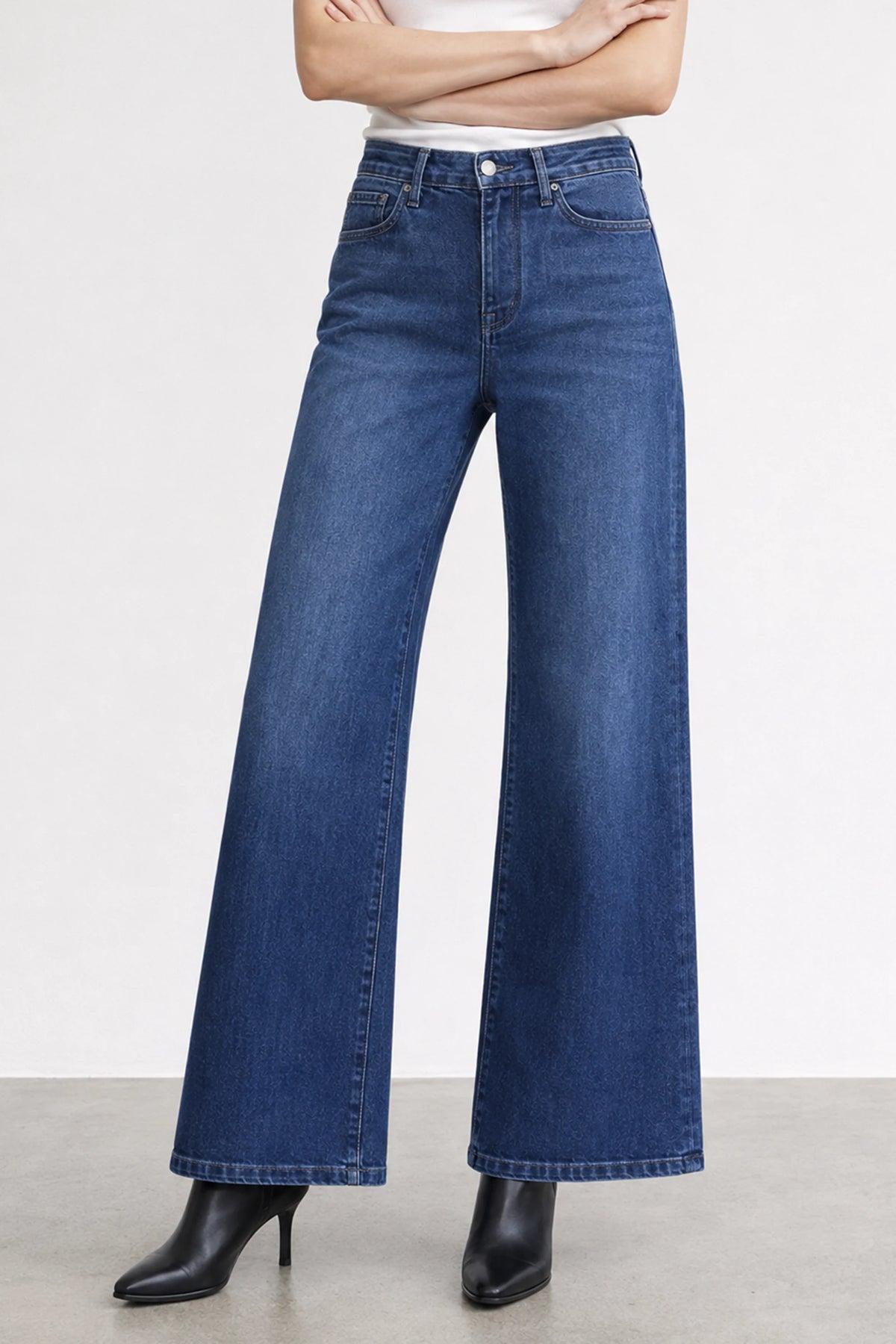 Fidelity- Katie High Full Jeans in Shadow