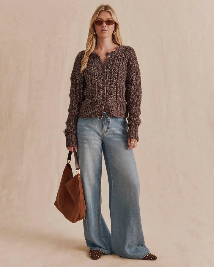 Splendid- Hartford Bobble Cardigan in Java