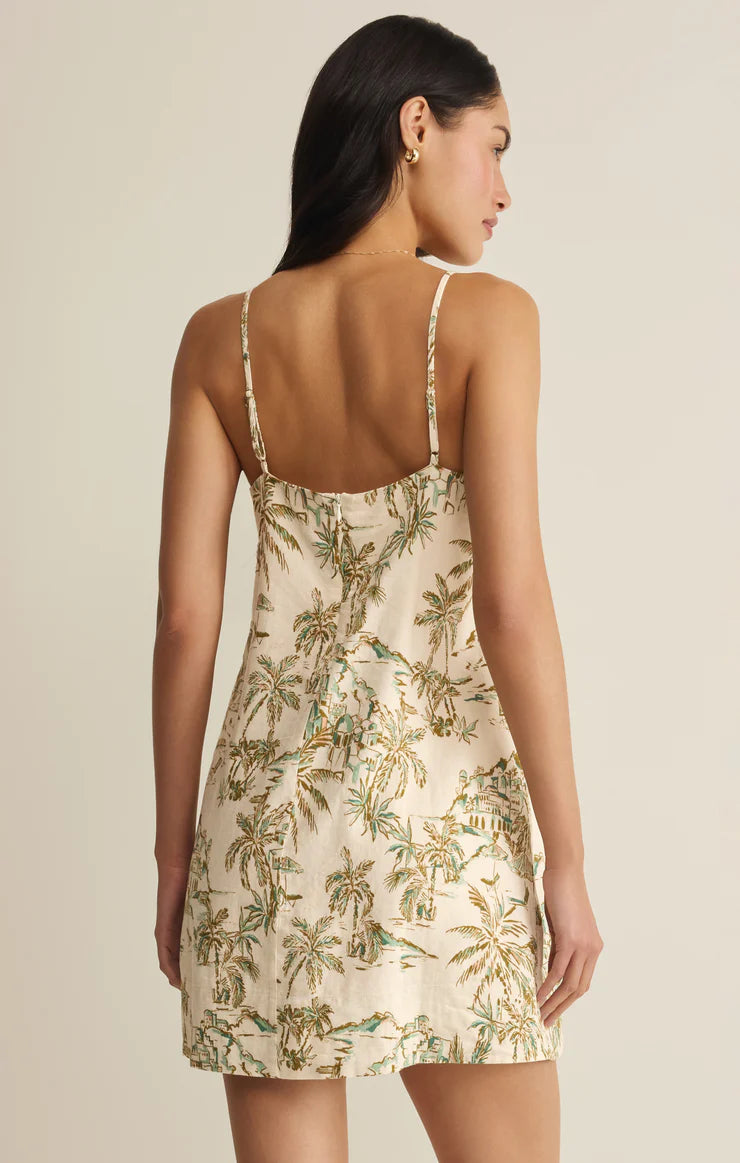 Z SUPPLY- Maude Tiki Tide Mini Dress in Island Coconut