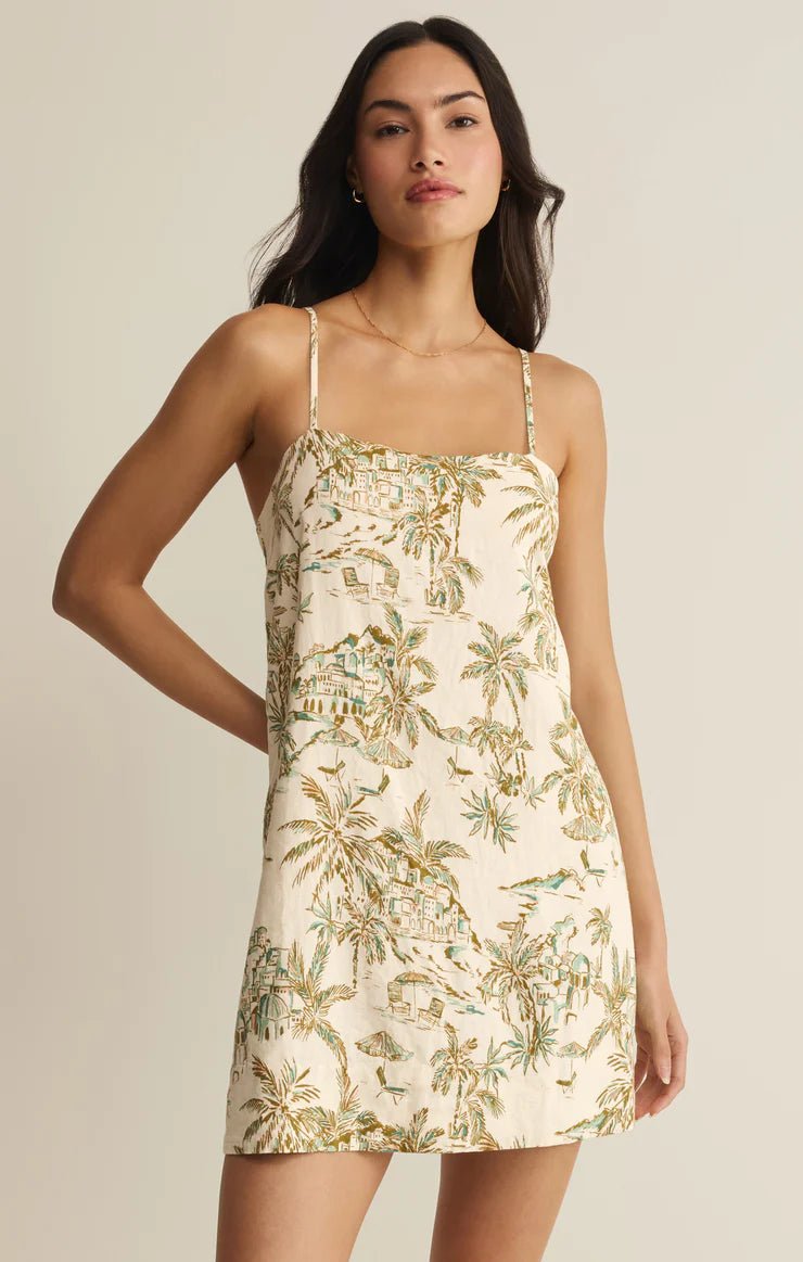 Z SUPPLY- Maude Tiki Tide Mini Dress in Island Coconut