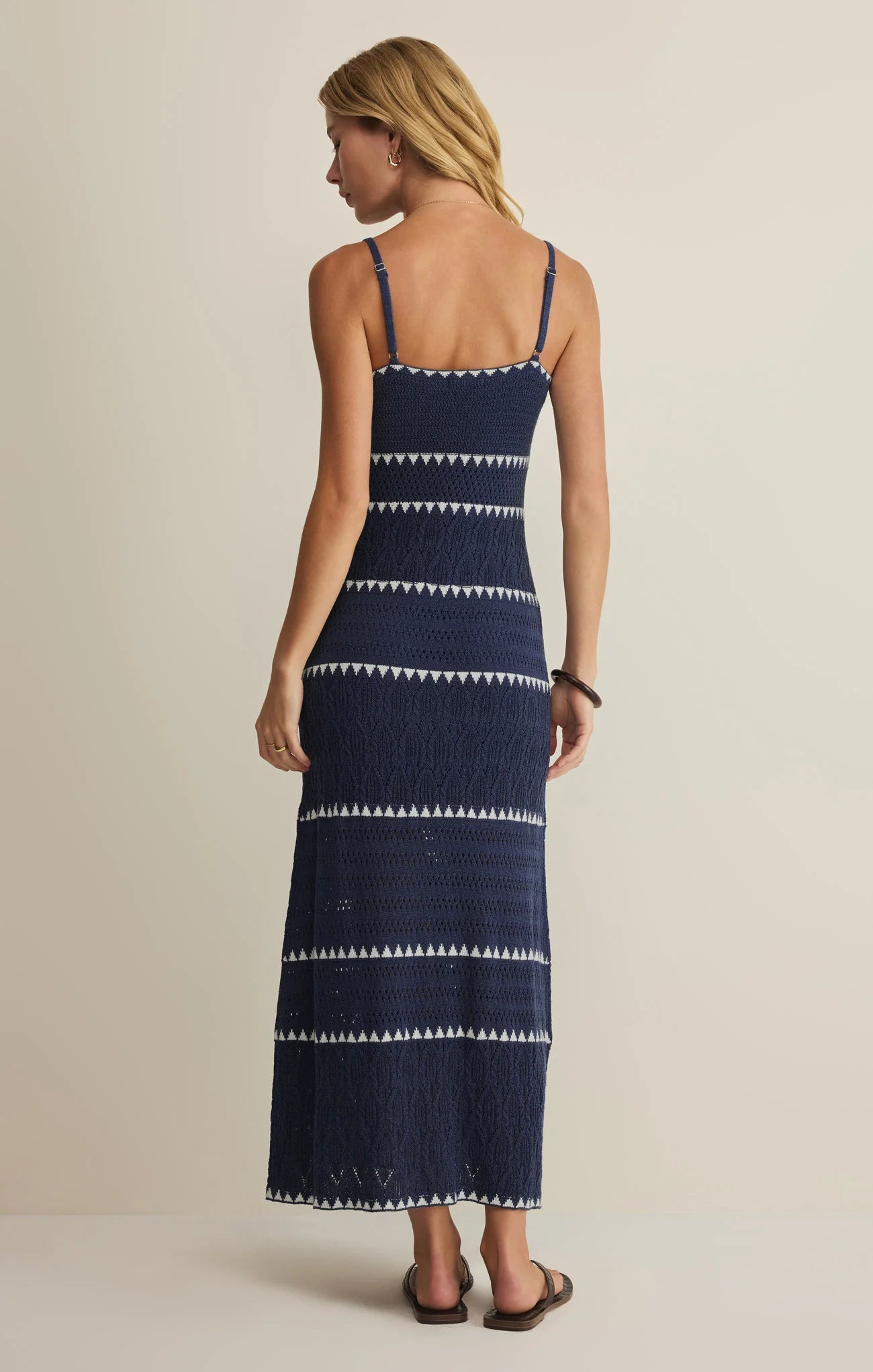 Z SUPPLY- Catamaran Striped Midi Dress in Twilight Blue
