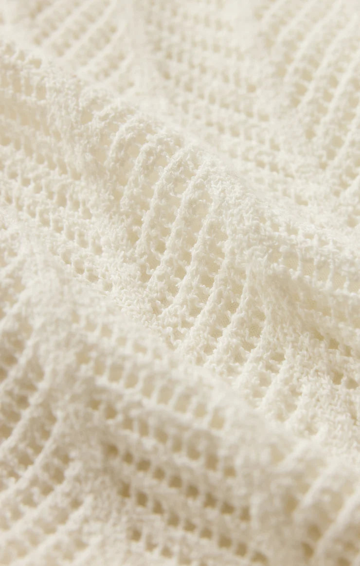 Z SUPPLY- Falling Waters Crochet Dress in Cloud