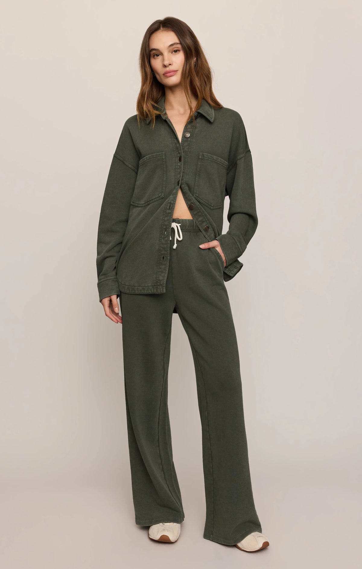Z SUPPLY- All Day Knit Jacket in Classic Olive