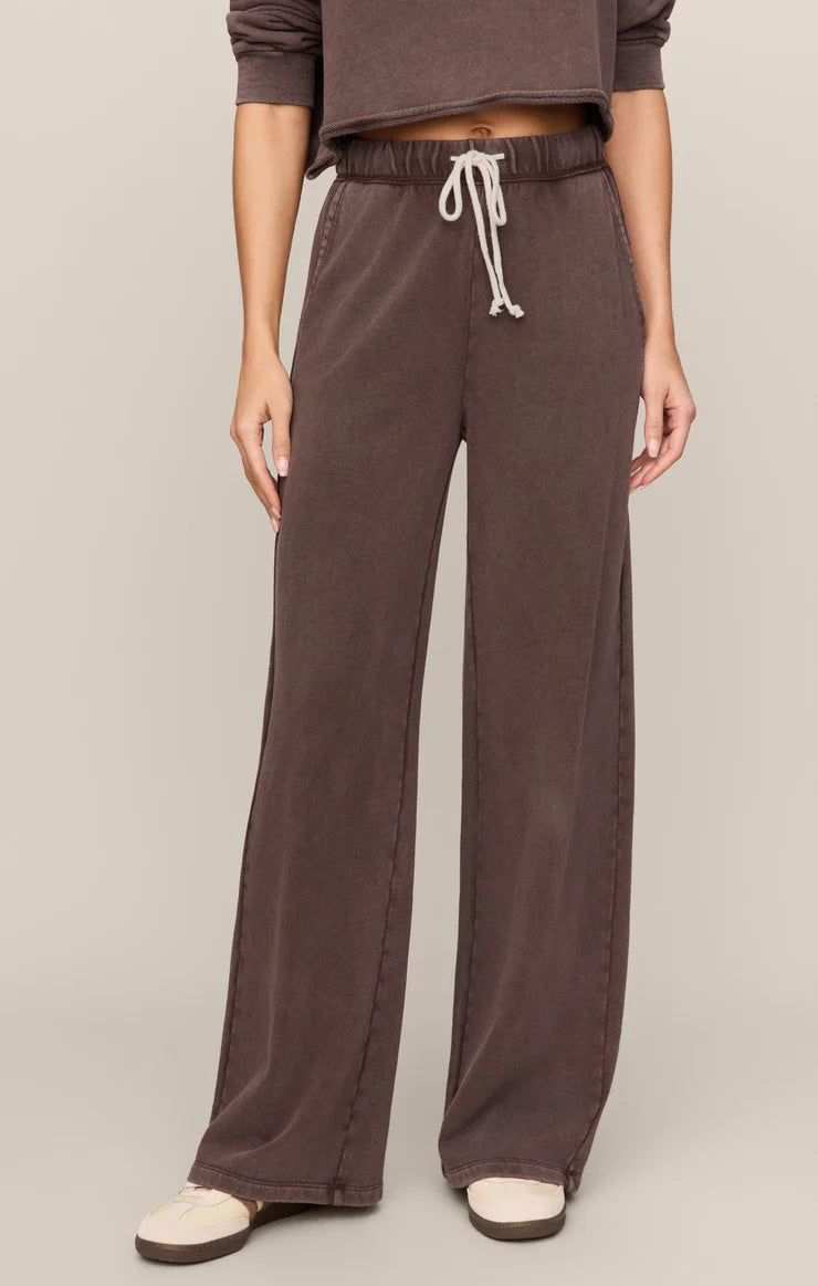 Z SUPPLY- Hunter Knit Pant in Chocolate Brown