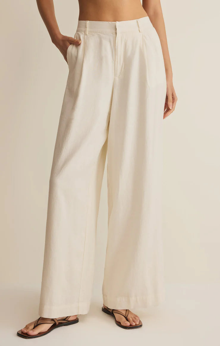 Z SUPPLY- Overlook Linen Pants in Cloud