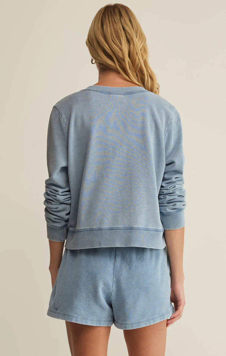 Z SUPPLY- Daily Knit Denim Cardigan in Ocean Air Indigo