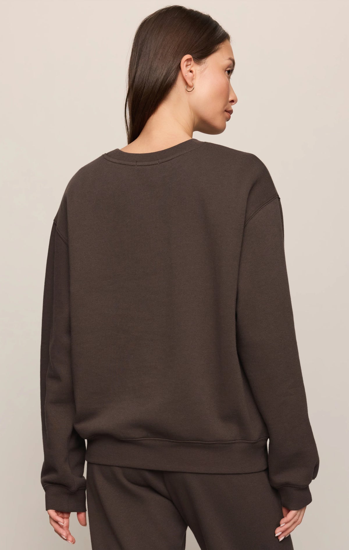 Z SUPPLY- Classic Boyfriend Sweatshirt in Cocoa Bean
