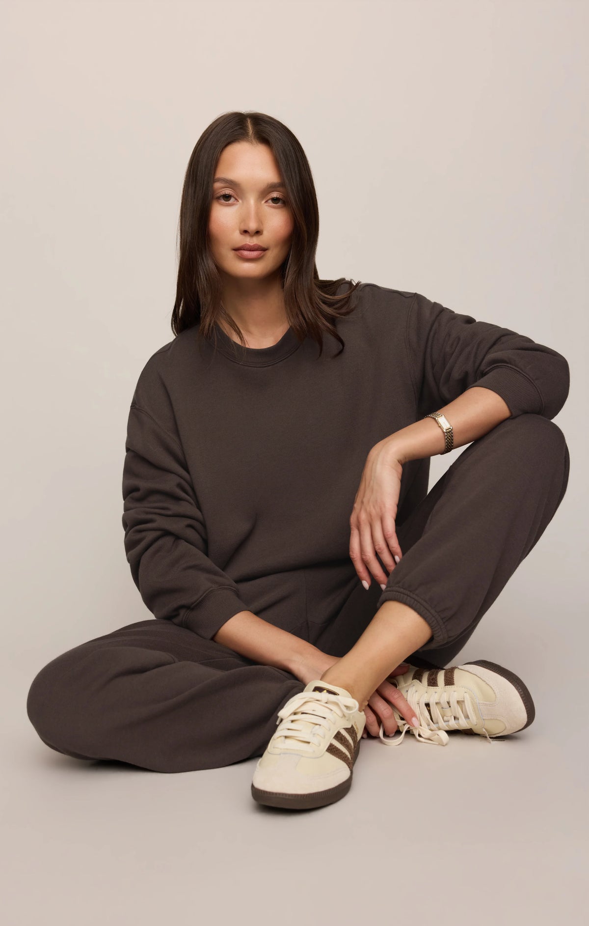 Z SUPPLY- Classic Boyfriend Sweatshirt in Cocoa Bean