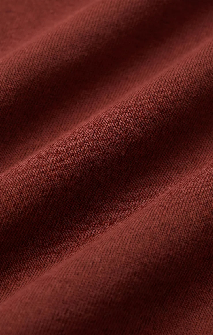 Z SUPPLY- Classic Boyfriend Sweatshirt in Velvet Rouge