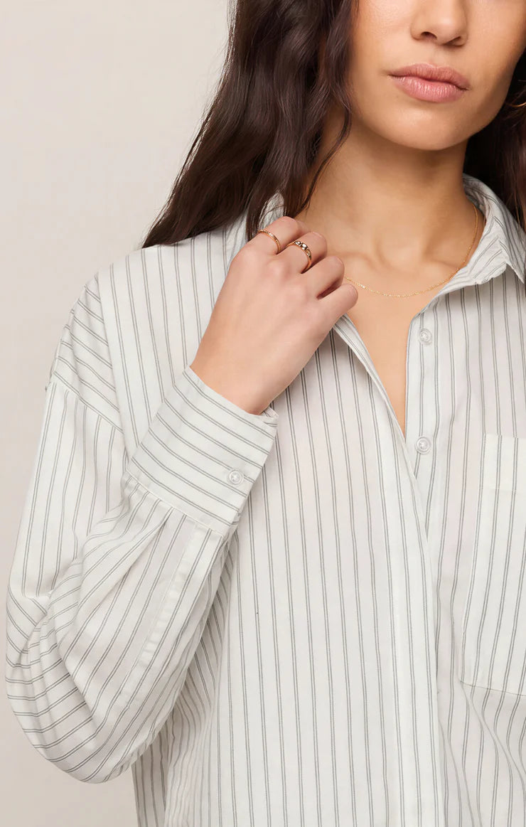 Z SUPPLY- Favorite Striped Button Up Blouse