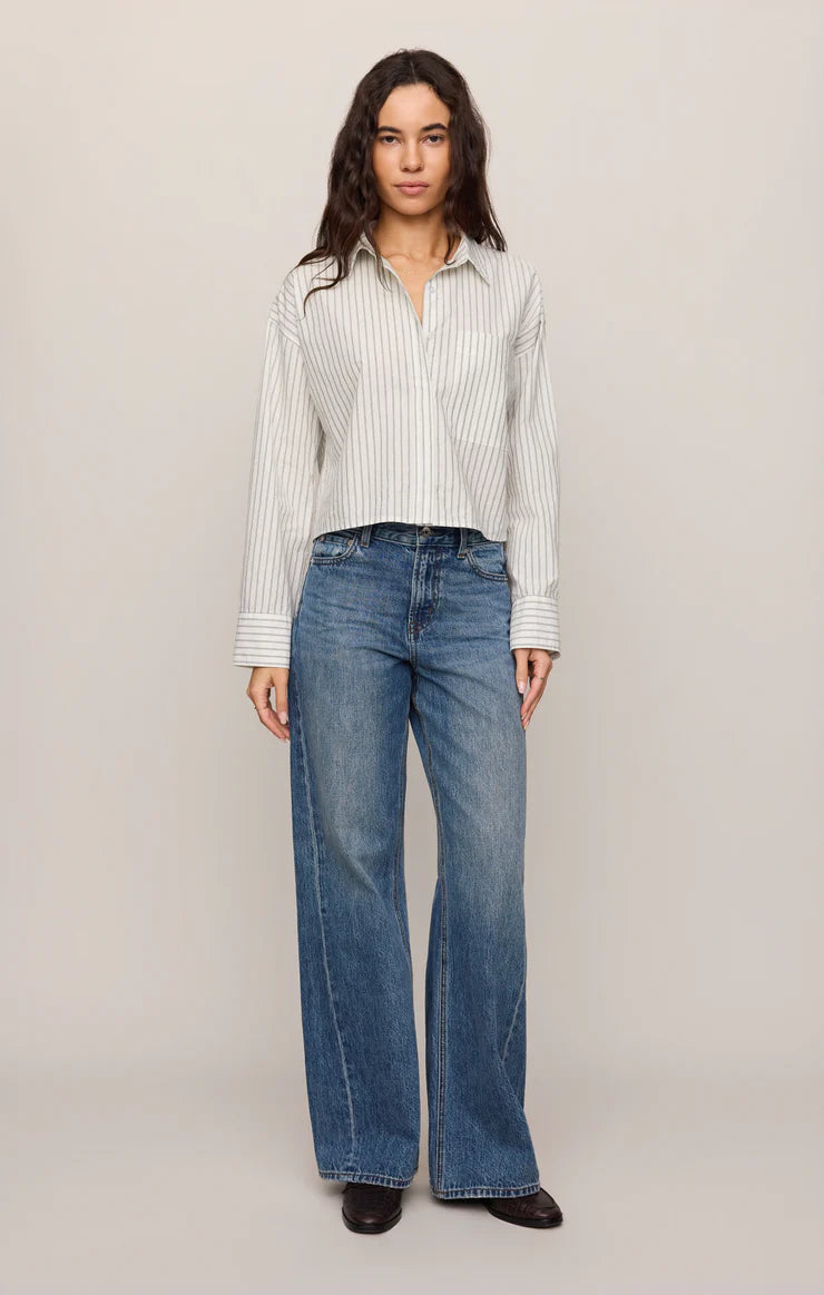 Z SUPPLY- Favorite Striped Button Up Blouse