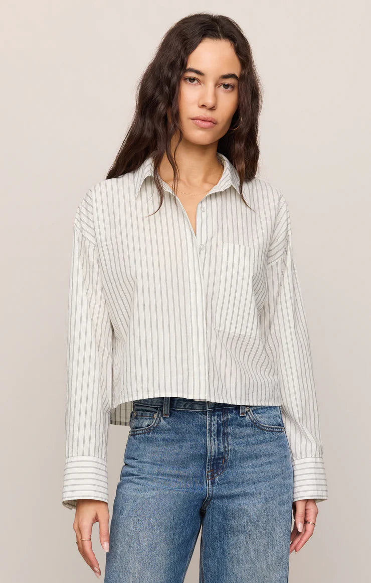 Z SUPPLY- Favorite Striped Button Up Blouse