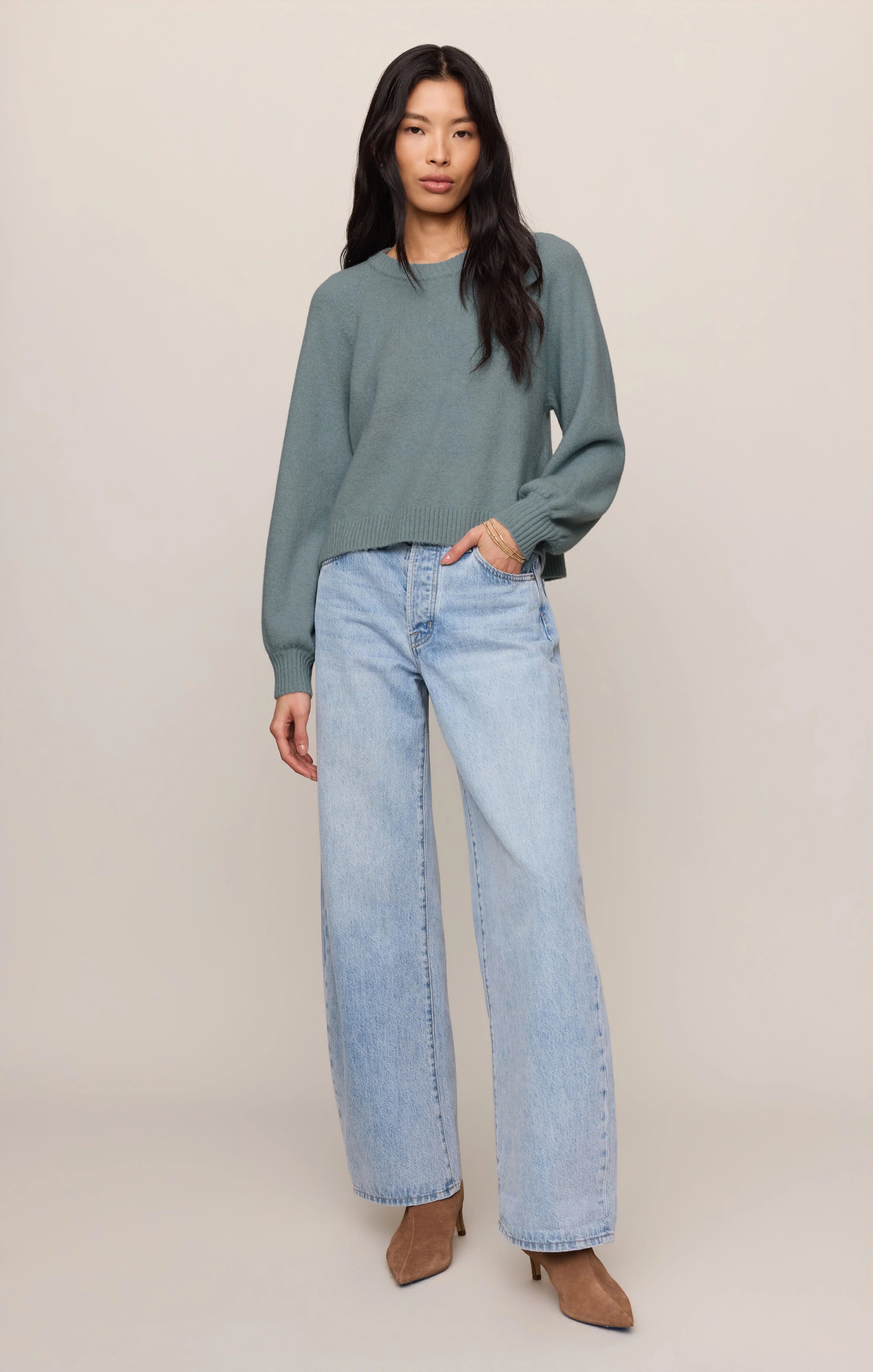 Z SUPPLY- Coming Up Cozy Sweater in Soft Succulent