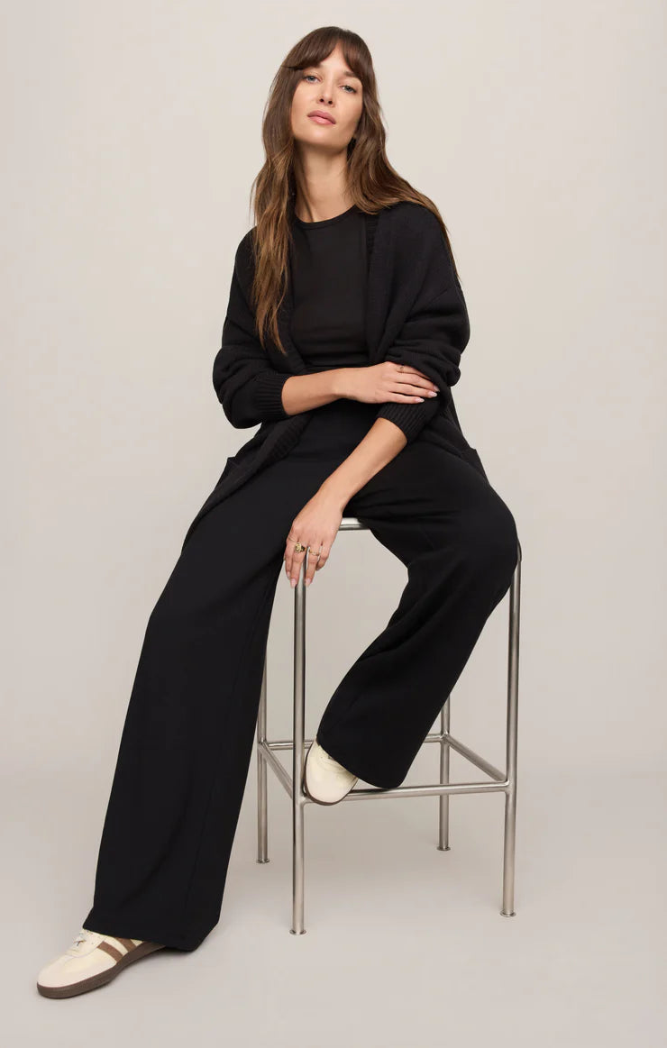 Z SUPPLY- Sanborn Open Cardigan in Black