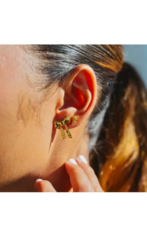 Namaste- Croissant Studs