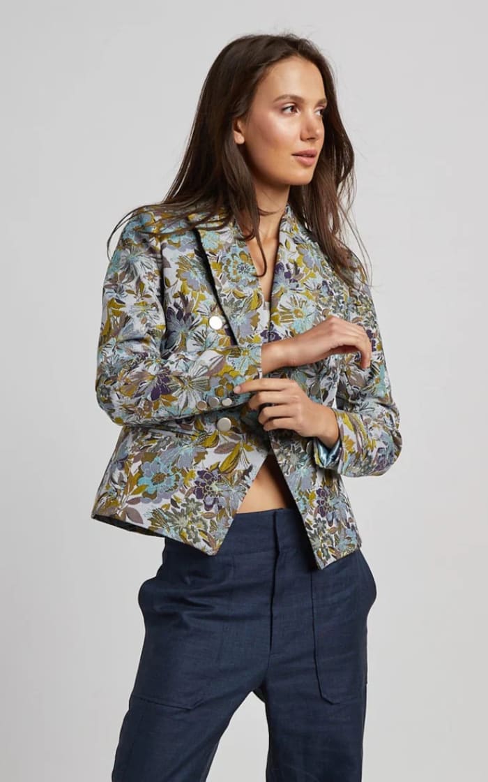 Adroit Atelier- Taylor Double Breasted Floral Blazer