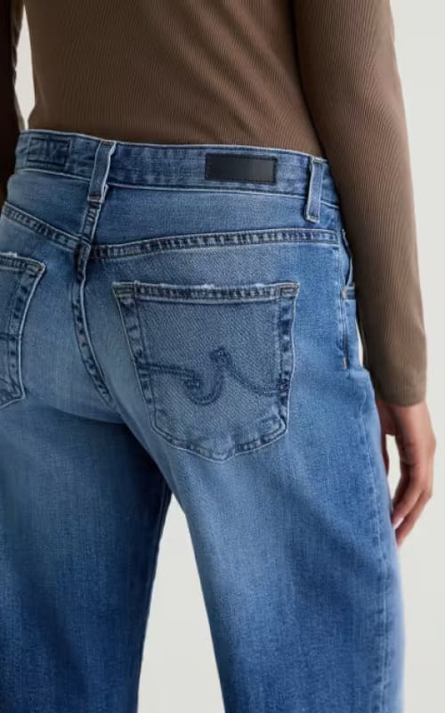 AG Jeans- Adria Low Rise Wide Leg in Headline - denim
