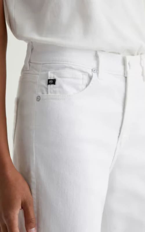 AG Jeans- Brinley Crop in Gallery White - denim