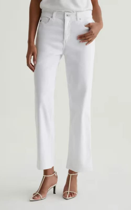 AG Jeans- Brinley Crop in Gallery White - denim