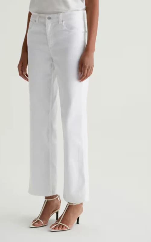 AG Jeans- Brinley Crop in Gallery White - denim
