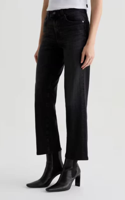 AG Jeans- Brinley Mid Rise Straight in Nebula - denim
