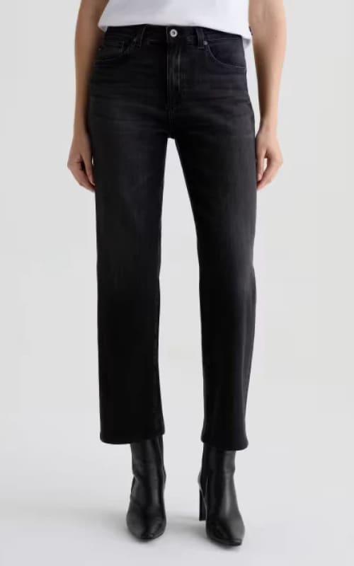 AG Jeans- Brinley Mid Rise Straight in Nebula - denim