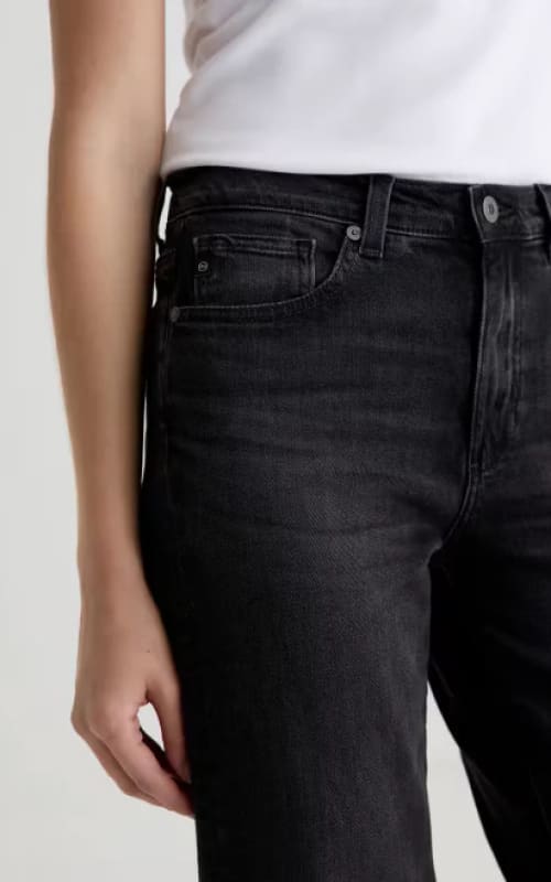AG Jeans- Brinley Mid Rise Straight in Nebula - denim