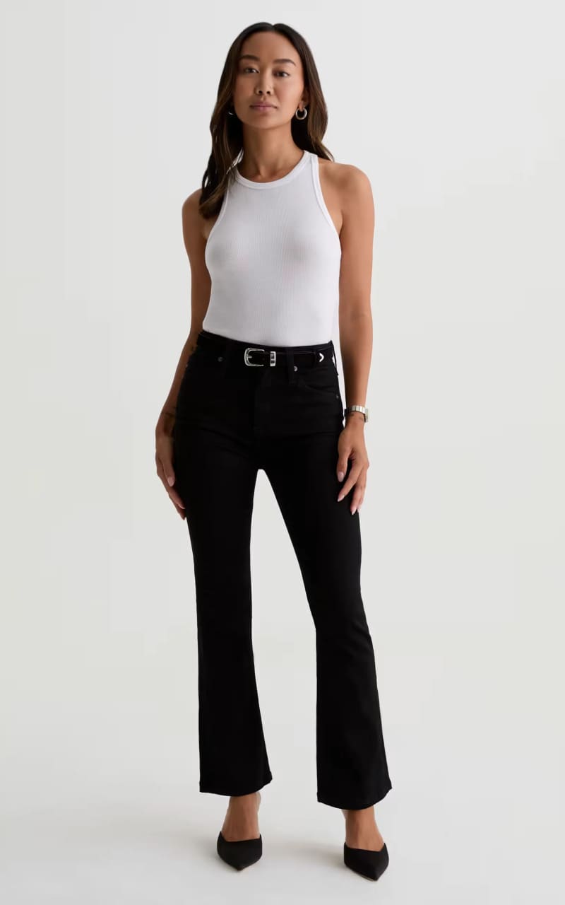 AG Jeans- Farrah Mid-Rise Boot Crop in Alchemy - denim