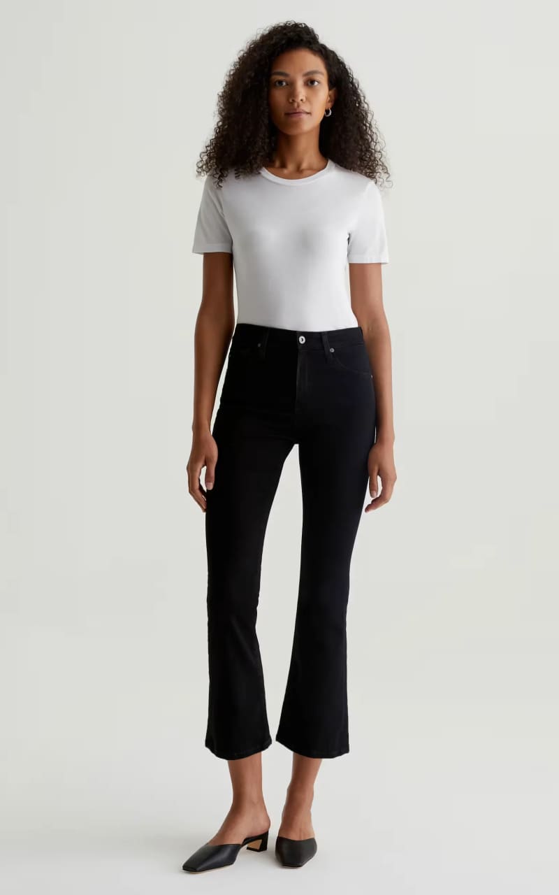 AG Jeans- Farrah Mid-Rise Boot Crop in Alchemy - denim