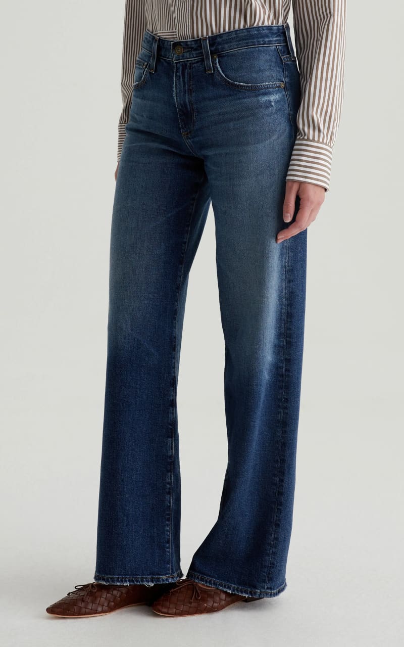 AG Jeans- Adria Low Rise Wide Leg Jeans in 10 Years